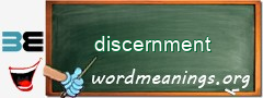 WordMeaning blackboard for discernment